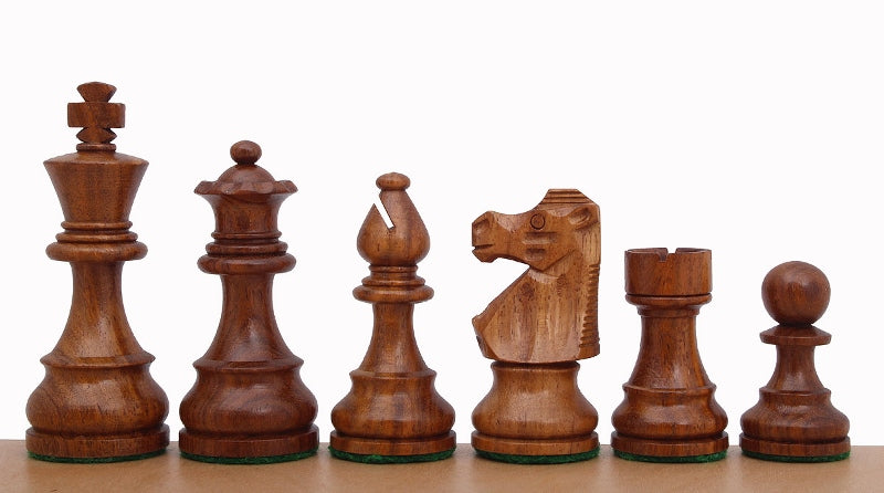 piezas de ajedrez French Lardy de acacia india y boj, 3,75 pulgadas - piezas de ajedrez French Lardy de acacia india y boj, 3,75 pulgadas