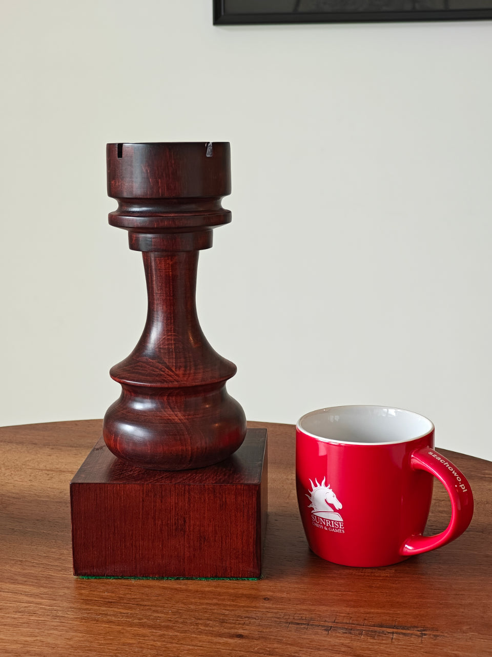 Wooden Chess Trophie - Black Rook - d65b1194047ea8f8ebb9853de41aaf9a
