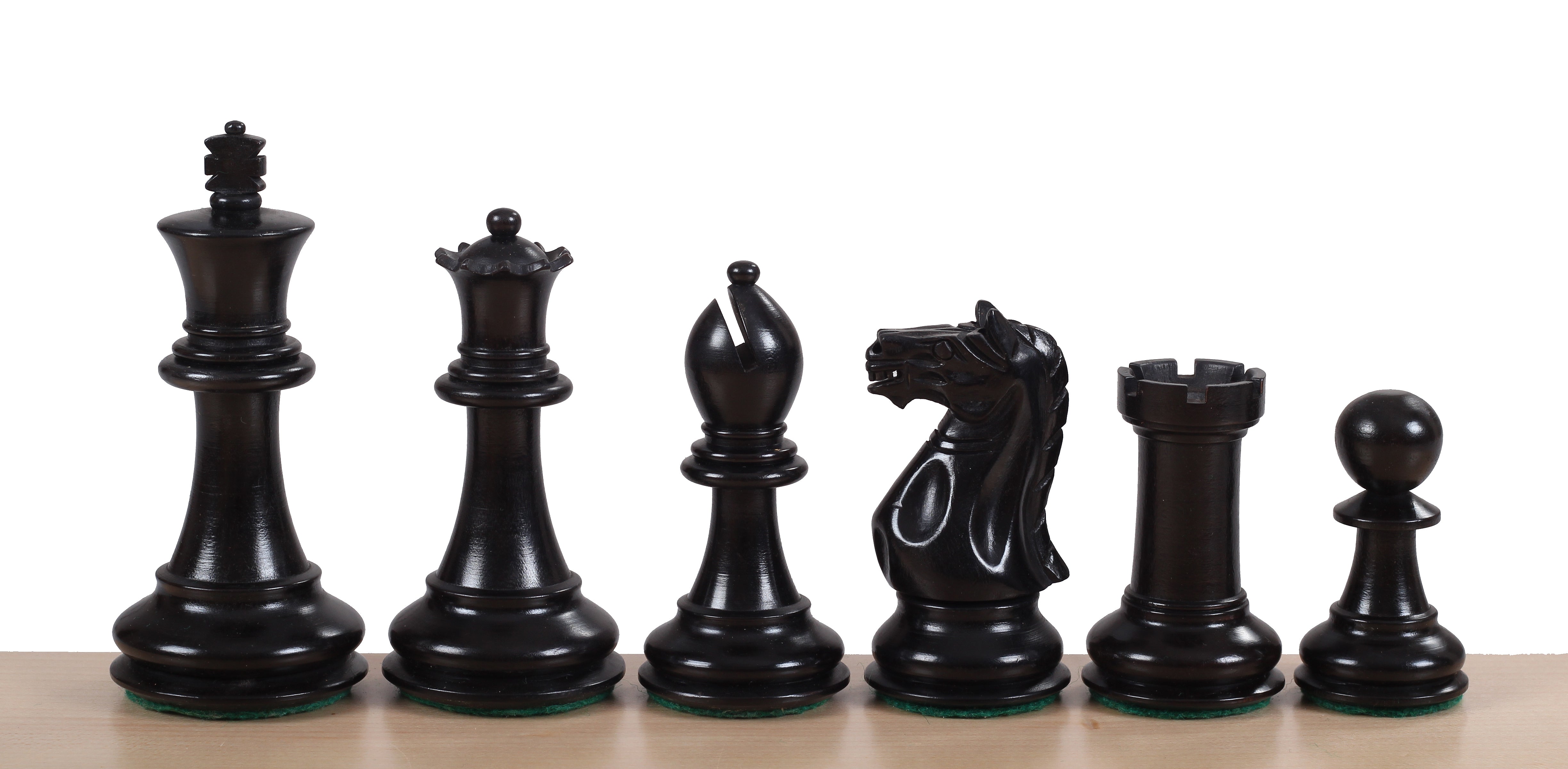 Oxford Ebonised 3,75'' chess pieces - Oxford Ebonised 3,75'' chess pieces