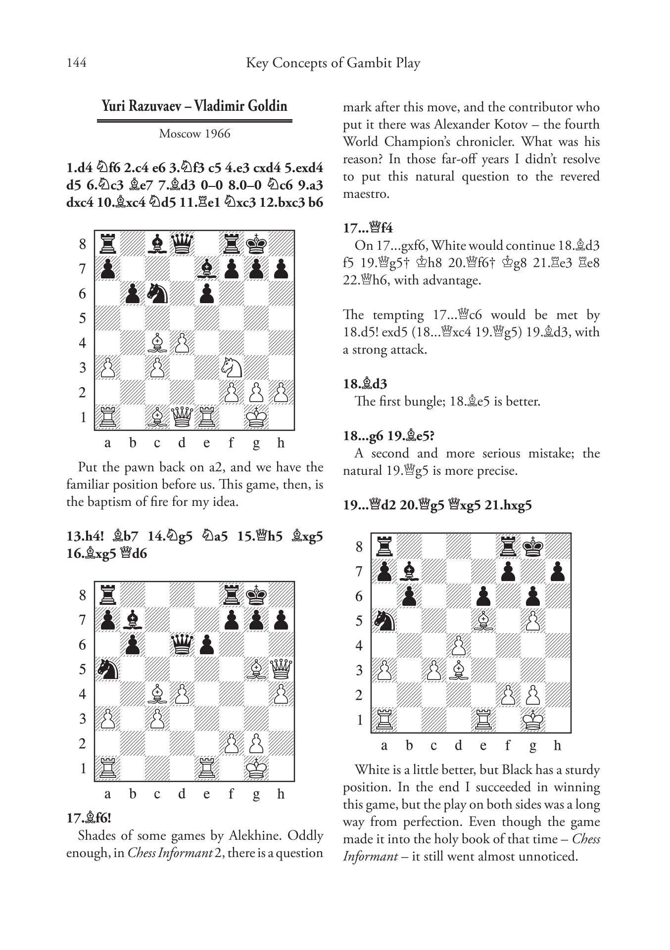 Key Concepts of Gambit Play by Yuri Razuvaev (hard cover) - Key Concepts of Gambit Play by Yuri Razuvaev (hard cover)