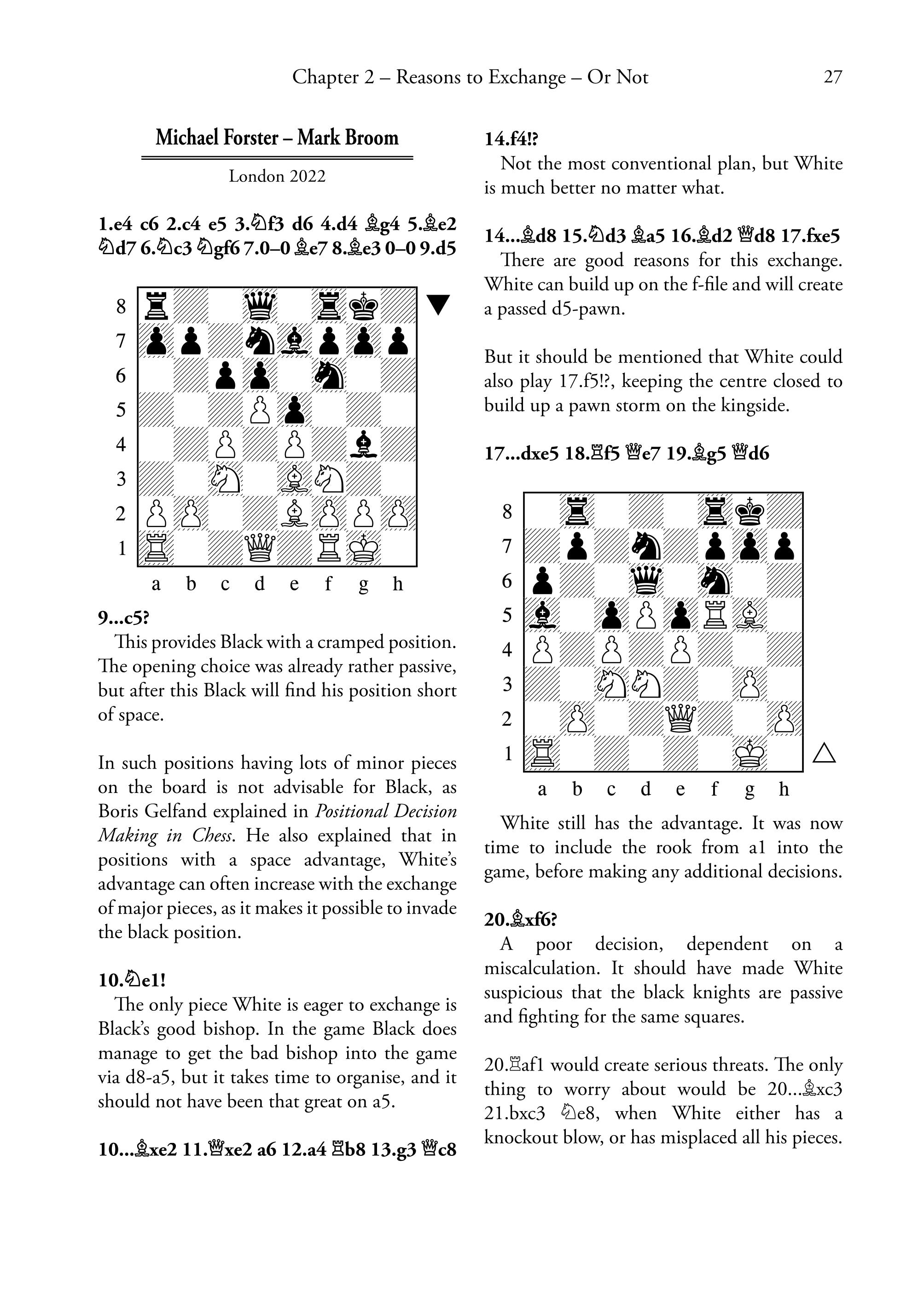 Mastering Chess Exchanges by Jacob Aagaard and Renier Castellanos (softcover) - Mastering Chess Exchanges by Jacob Aagaard and Renier Castellanos (softcover)
