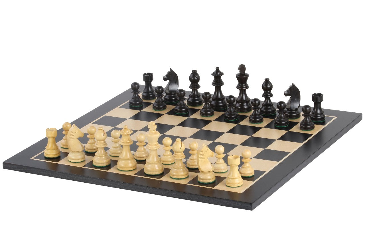 Juego de ajedrez Timeless con tablero en ébano (48 x 48 cm) - Juego de ajedrez Timeless con tablero en ébano (48 x 48 cm)