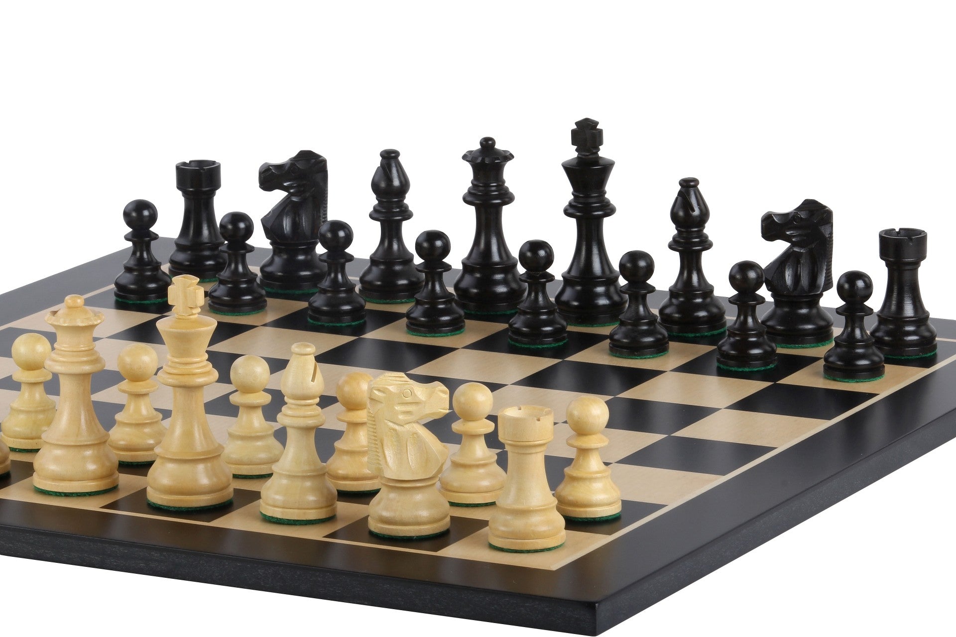 Juego de ajedrez «French»: tablero (casillas de 40 mm), piezas (rey de 80 mm) - Juego de ajedrez «French»: tablero (casillas de 40 mm), piezas (rey de 80 mm)