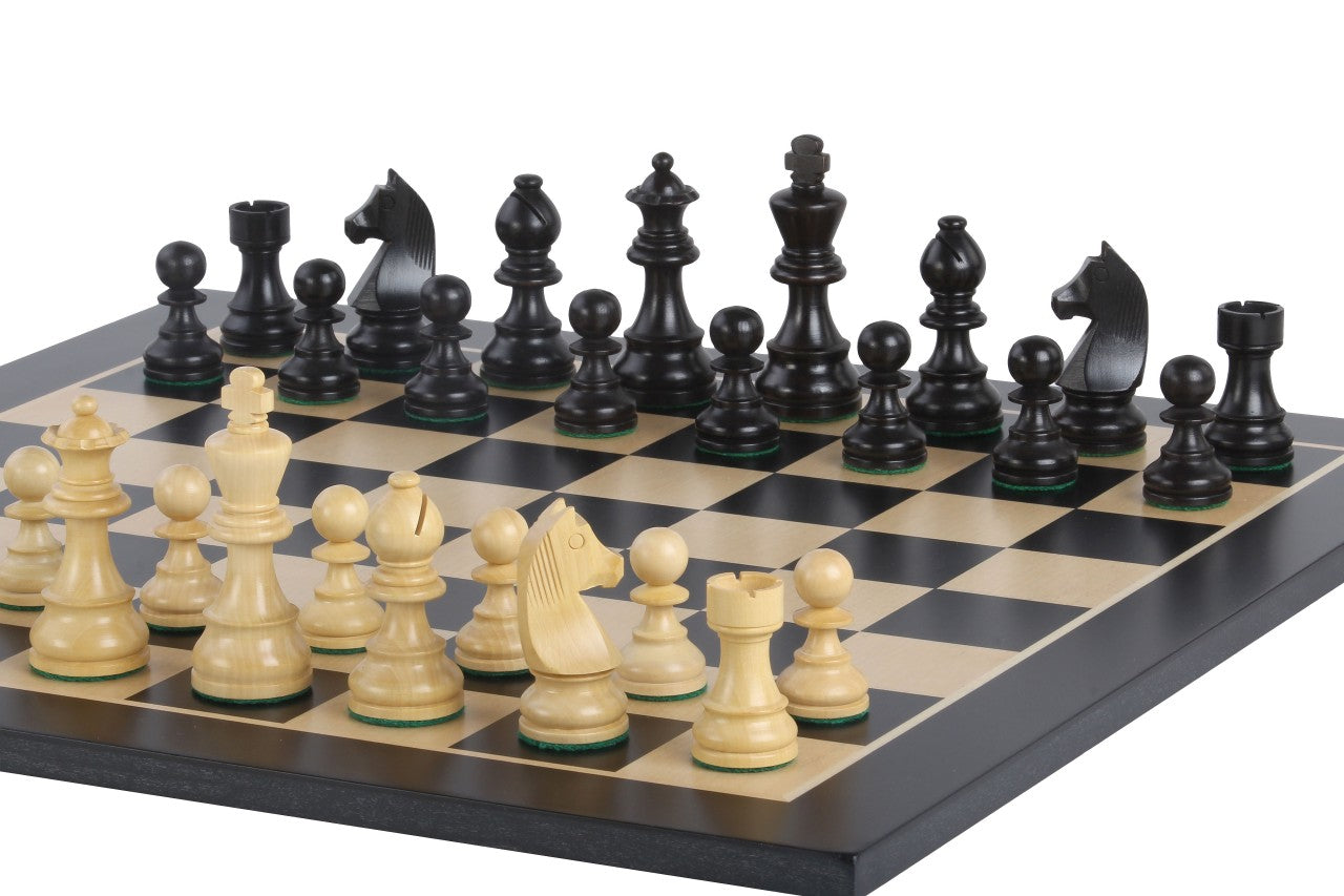 Juego de ajedrez Timeless con tablero en ébano (48 x 48 cm) - Juego de ajedrez Timeless con tablero en ébano (48 x 48 cm)