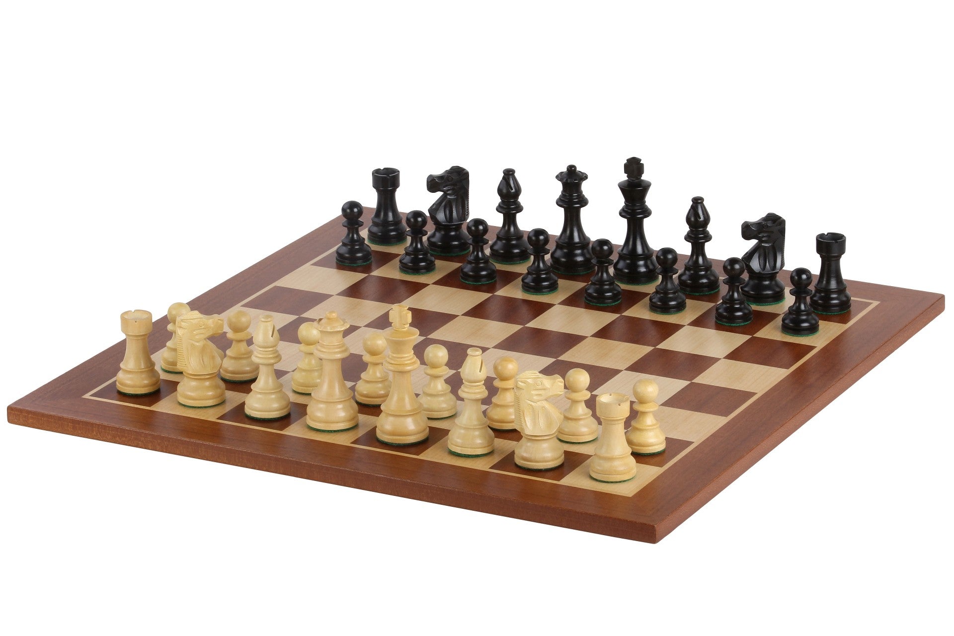 Juego de ajedrez «French»: tablero (casillas de 40 mm), piezas (rey de 80 mm) - Juego de ajedrez «French»: tablero (casillas de 40 mm), piezas (rey de 80 mm)
