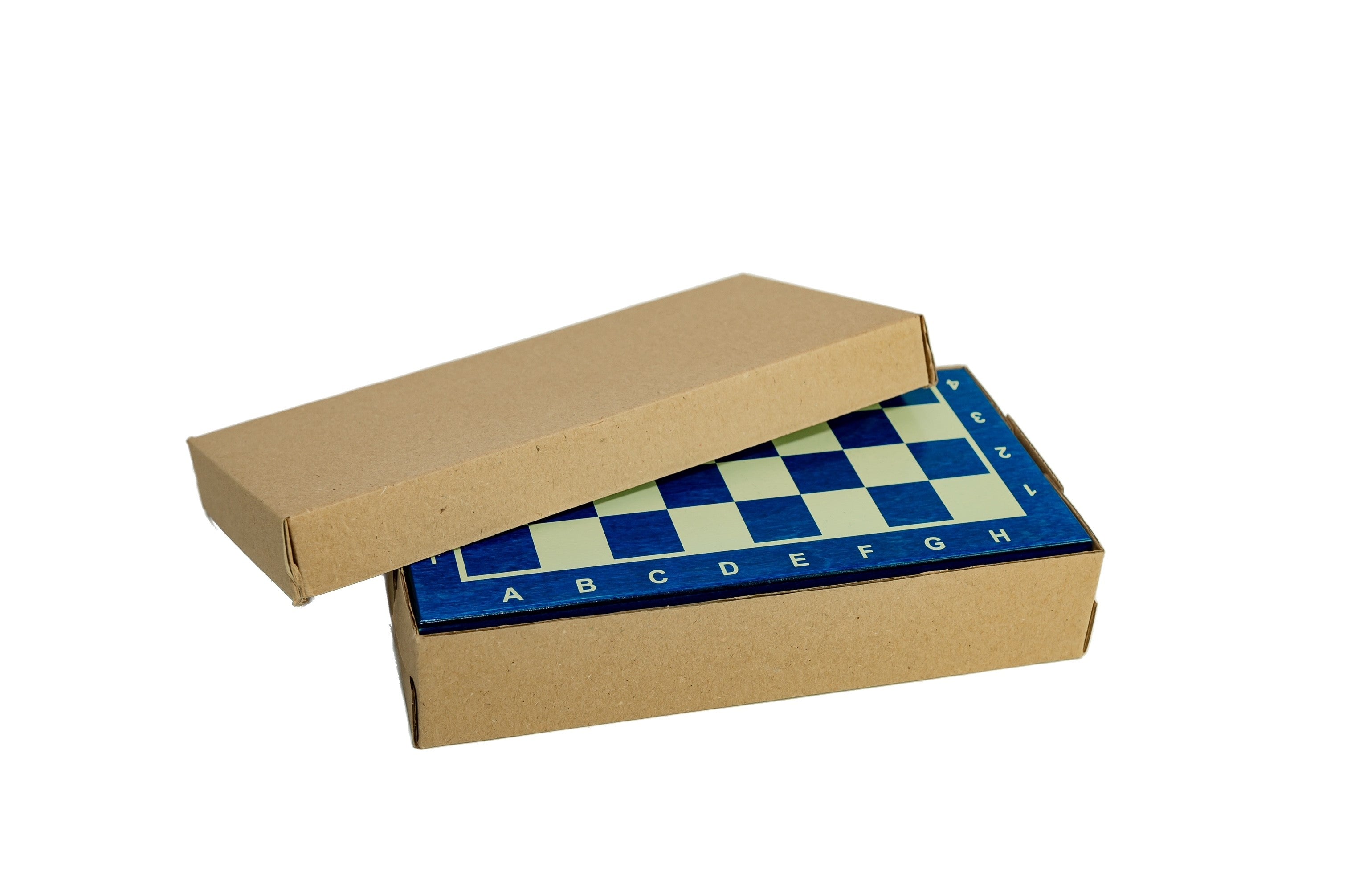 Jeu d'échecs MAGNETIQUE MINI Blue en bois de charme, pliant, de petite taille (20 x 20cm) - Ensemble Complet - Jeu d'échecs MAGNETIQUE MINI Blue en bois de charme, pliant, de petite taille (20 x 20cm) - Ensemble Complet