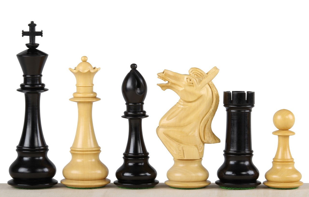 NAPOLEON SCHACHFIGUREN AUS EBENHOLZ 6 ZOLL - NAPOLEON SCHACHFIGUREN AUS EBENHOLZ 6 ZOLL