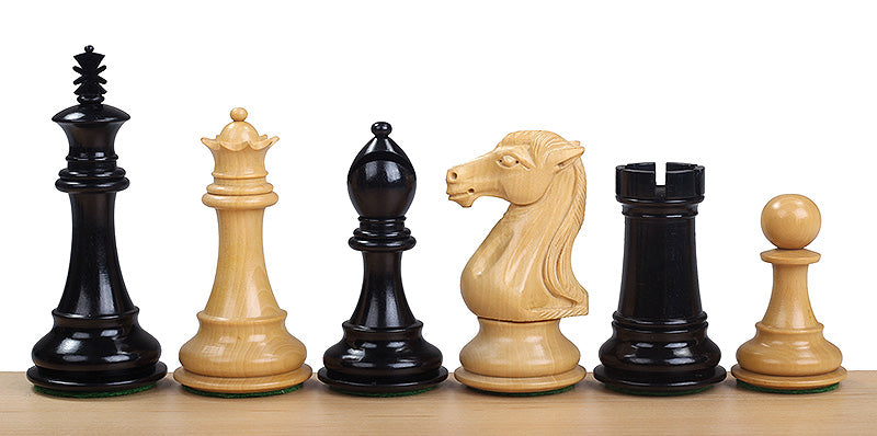 piezas DE AJEDREZ ROYAL KNIGHT DE ÉBANO DE 10 CM - piezas DE AJEDREZ ROYAL KNIGHT DE ÉBANO DE 10 CM