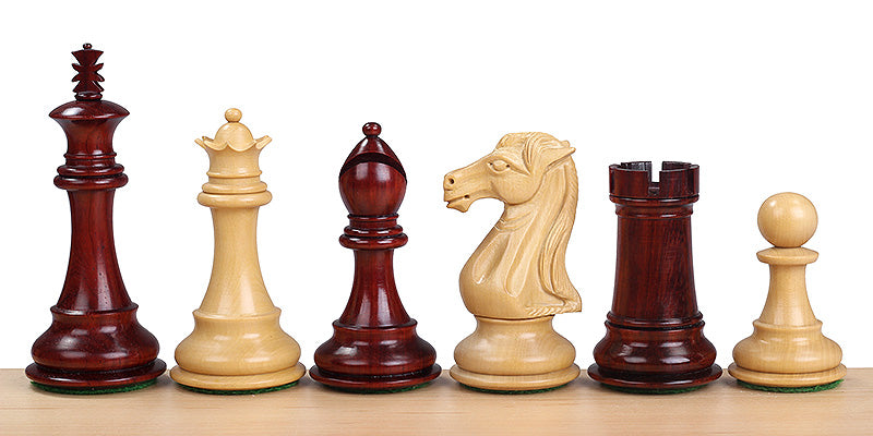 piezas de ajedrez Royal Knight Redwood de 10 cm - piezas de ajedrez Royal Knight Redwood de 10 cm