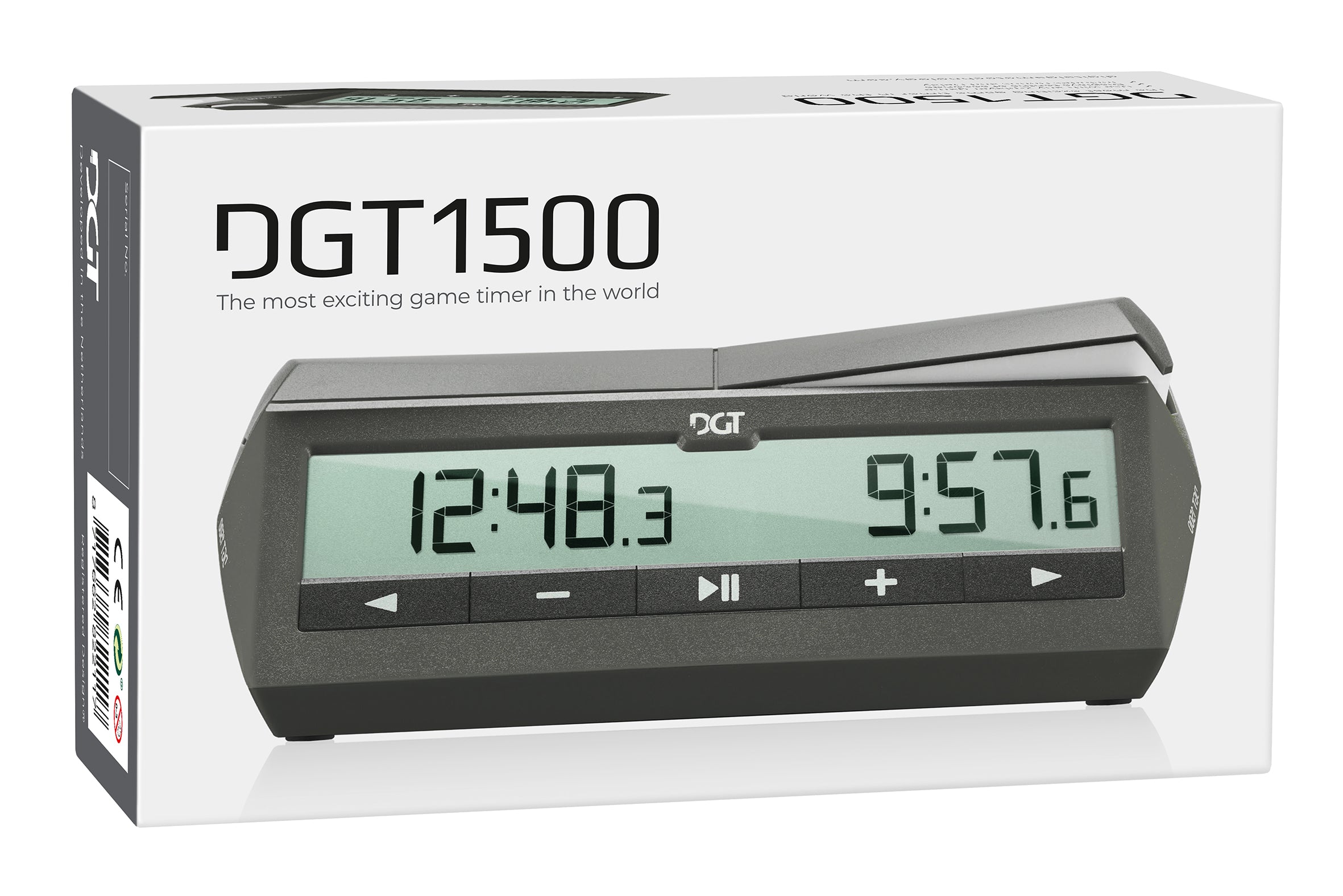 DGT 1500 Reloj de Ajedrez Negro - DGT 1500 Reloj de Ajedrez Negro