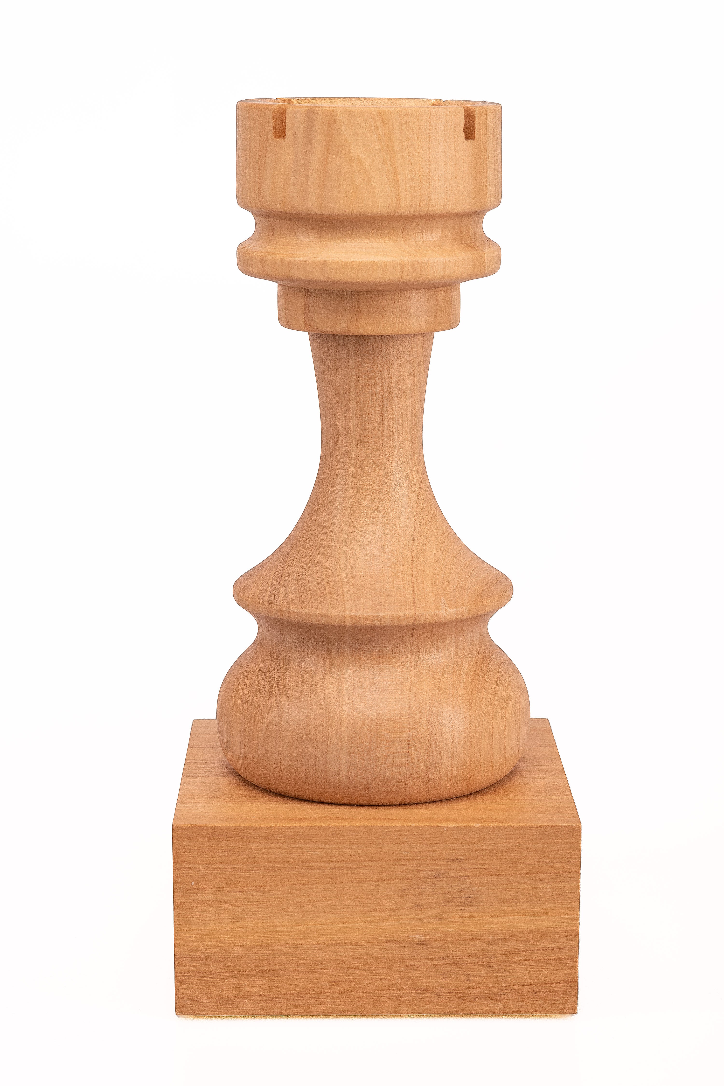 Wooden Chess Trophie - White Rook - Wooden Chess Trophie - White Rook