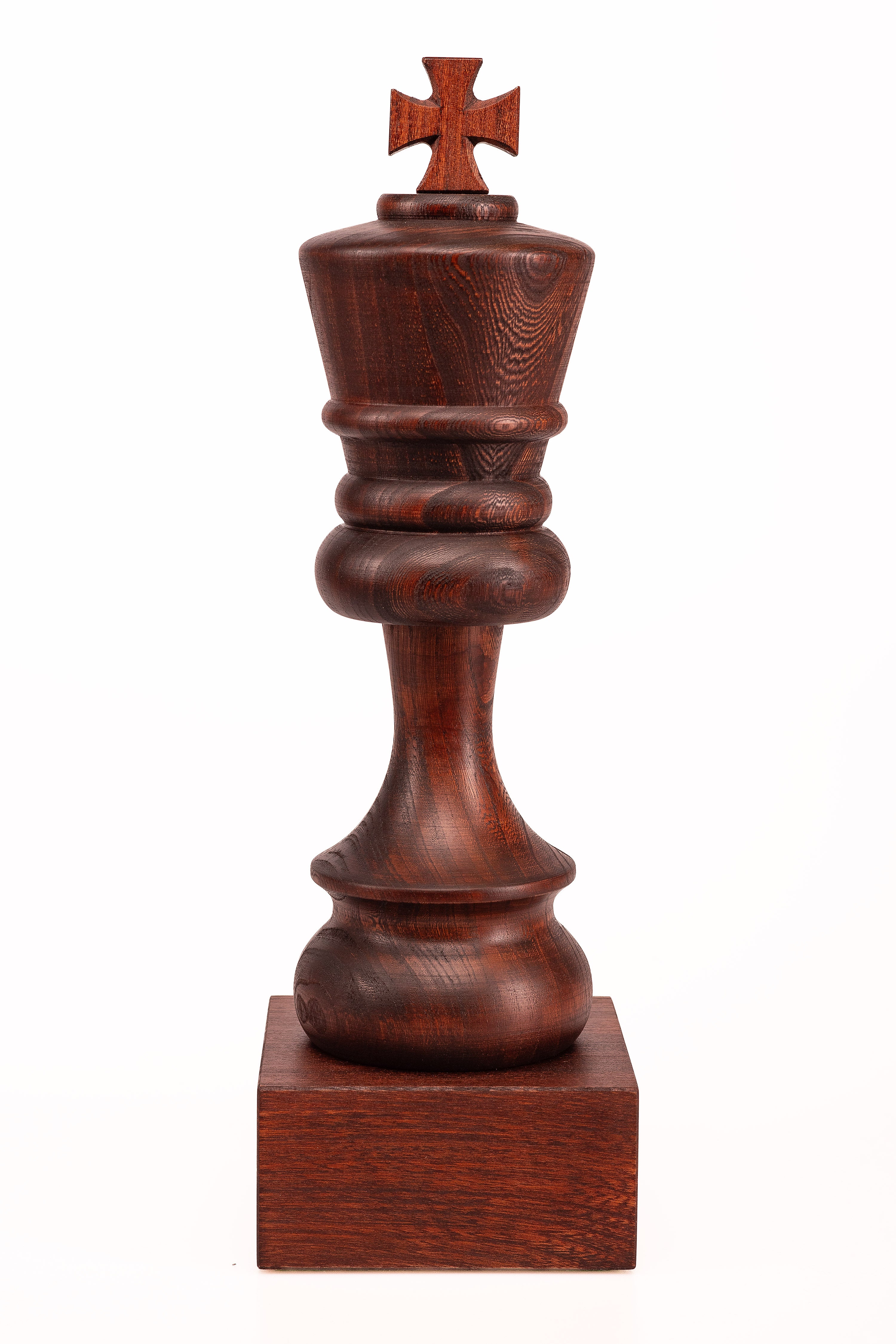 Schachpokal aus Holz - Schwarzer König - Schachpokal aus Holz - Schwarzer König