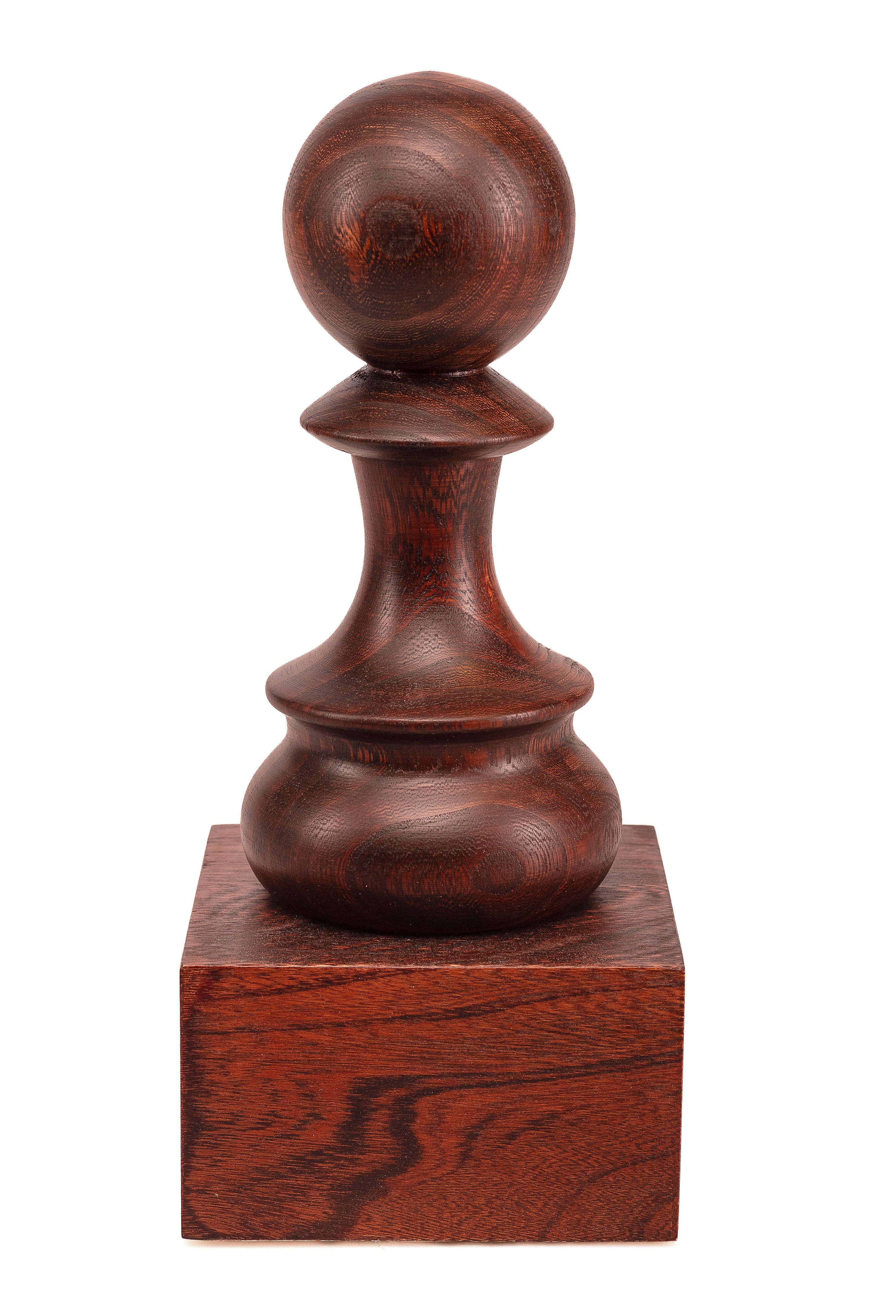 Wooden Chess Trophie - Black Pawn - Wooden Chess Trophie - Black Pawn
