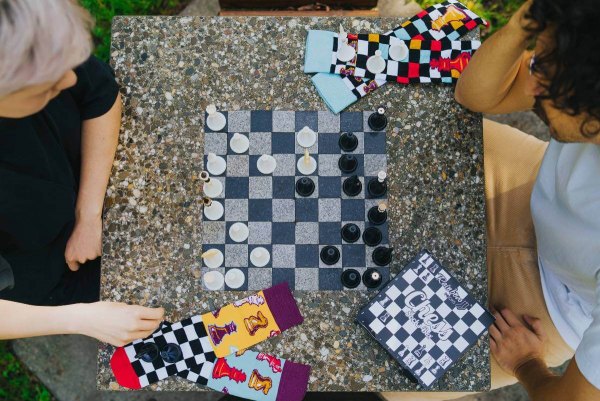Skarpetki szachowe Rainbow Socks - rozmiar 41-46 - Skarpetki szachowe Rainbow Socks - rozmiar 41-46