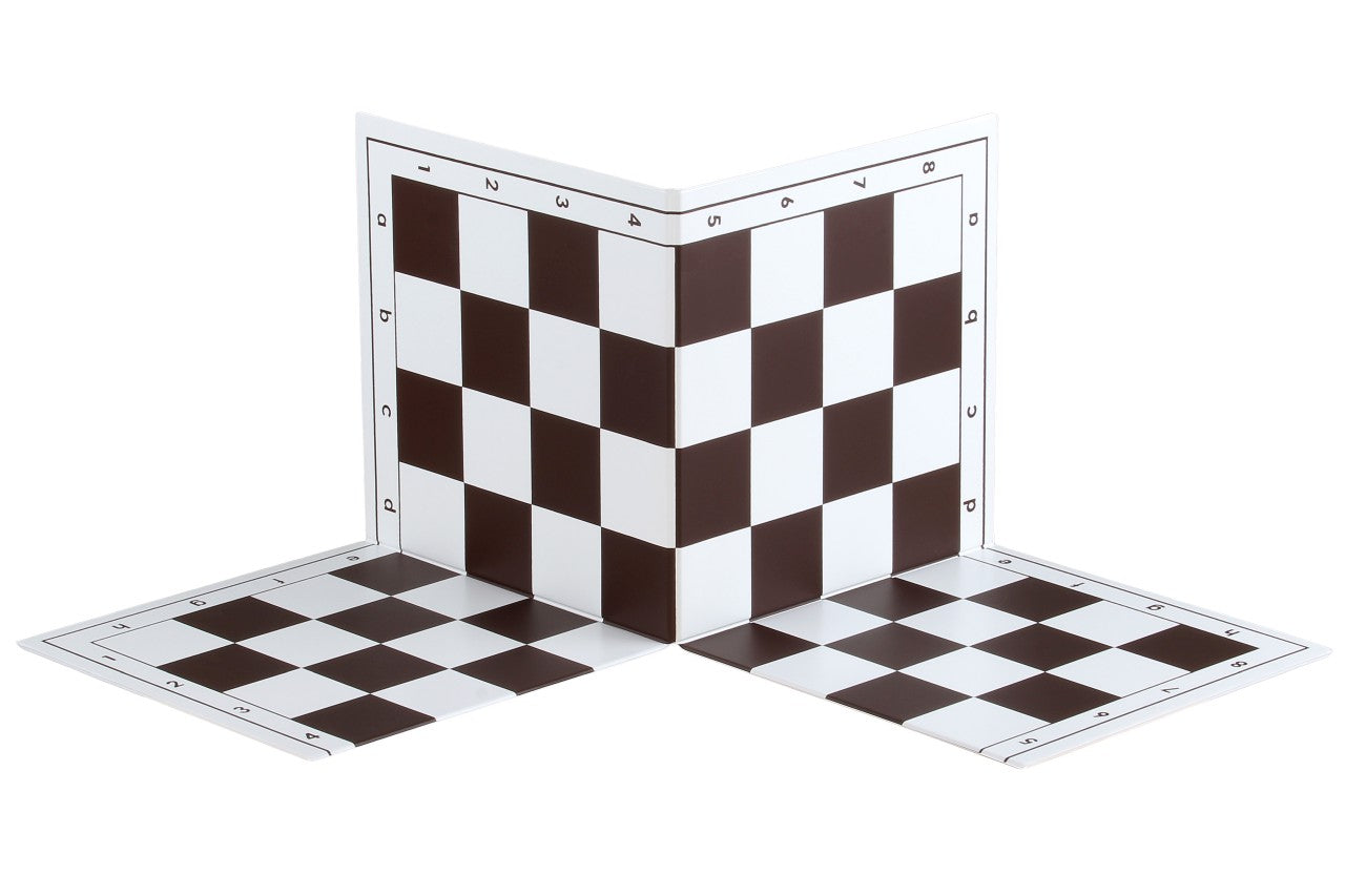 Tablero de ajedrez plegable de plástico n.º 6, blanco y negro - Tablero de ajedrez plegable de plástico n.º 6, blanco y negro