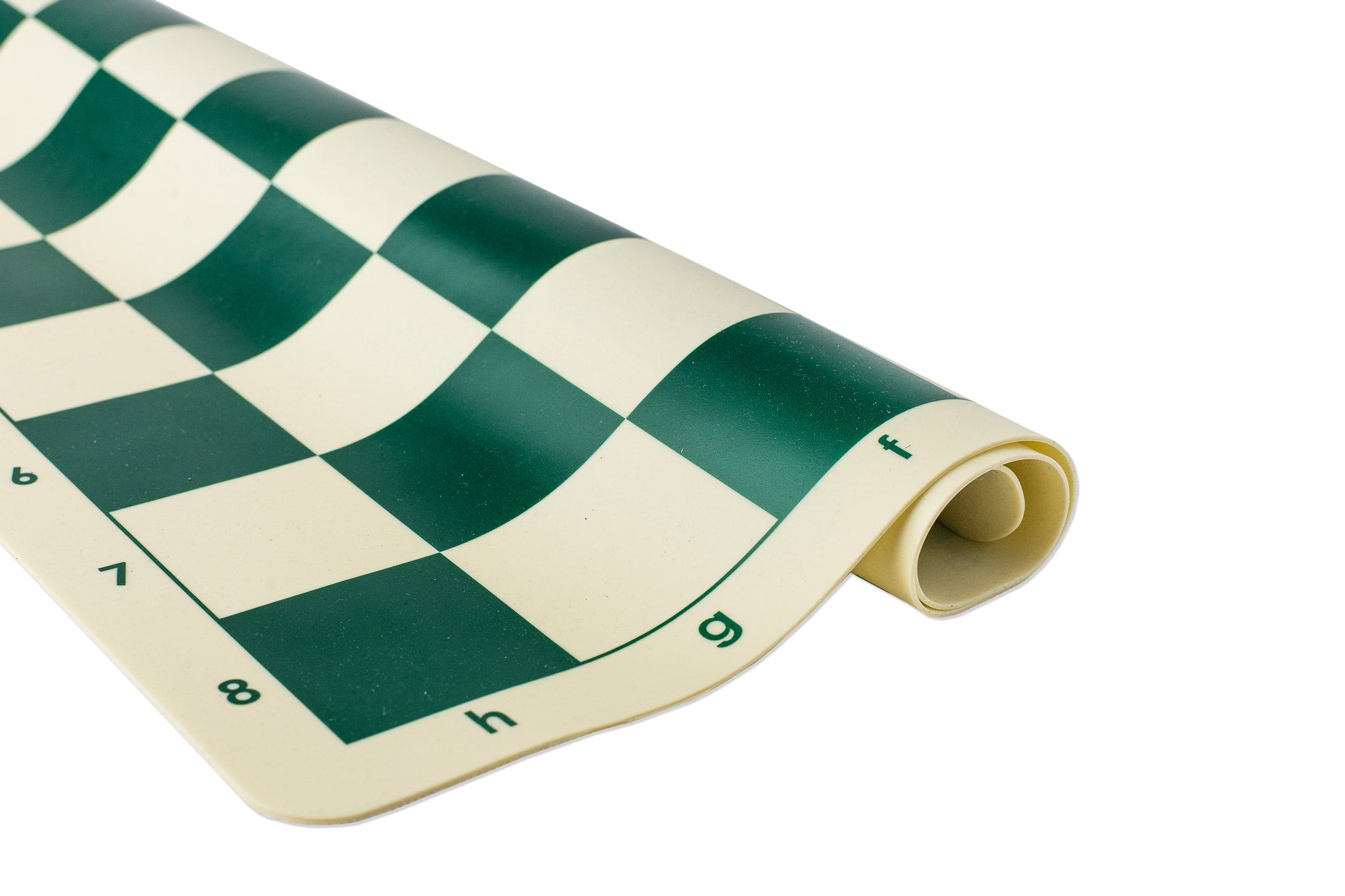 Tablero de ajedrez de silicona nº 6, blanco y verde - Tablero de ajedrez de silicona nº 6, blanco y verde