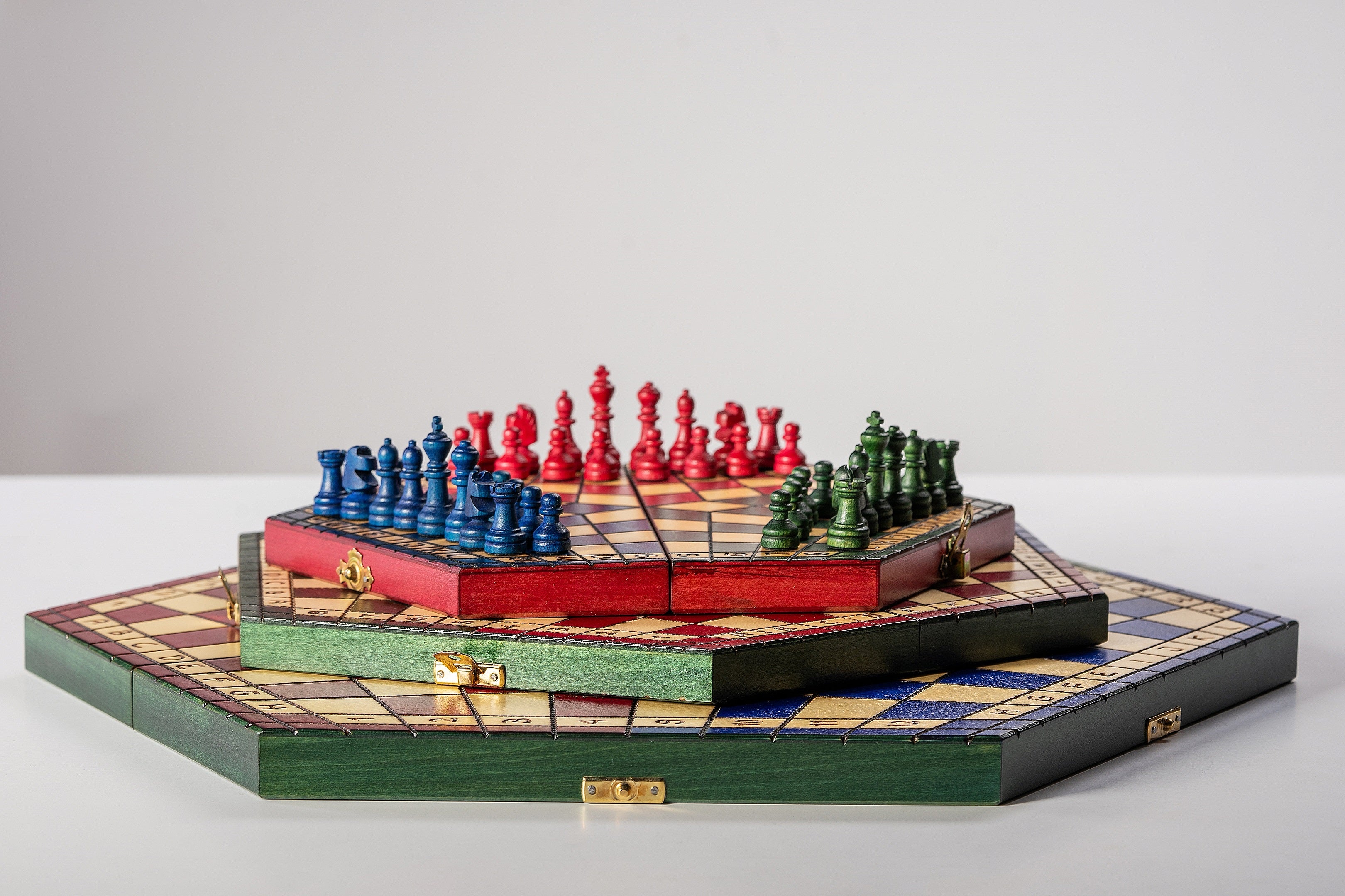 Ajedrez para tres jugadores - grande (tricolor) - Ajedrez para tres jugadores - grande (tricolor)