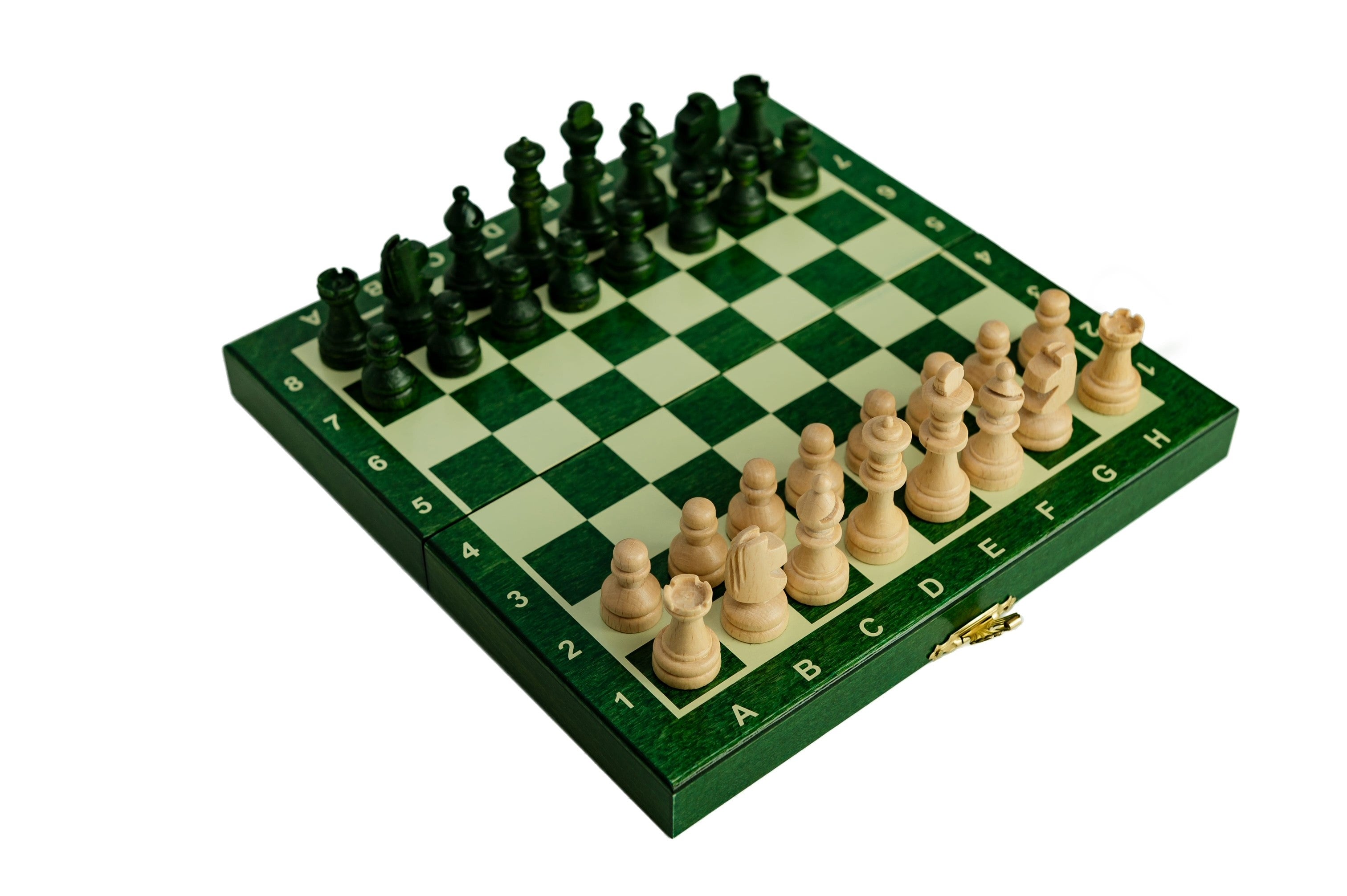 MAGNETIC Holzschach mini (20cm) - grün - MAGNETIC Holzschach mini (20cm) - grün