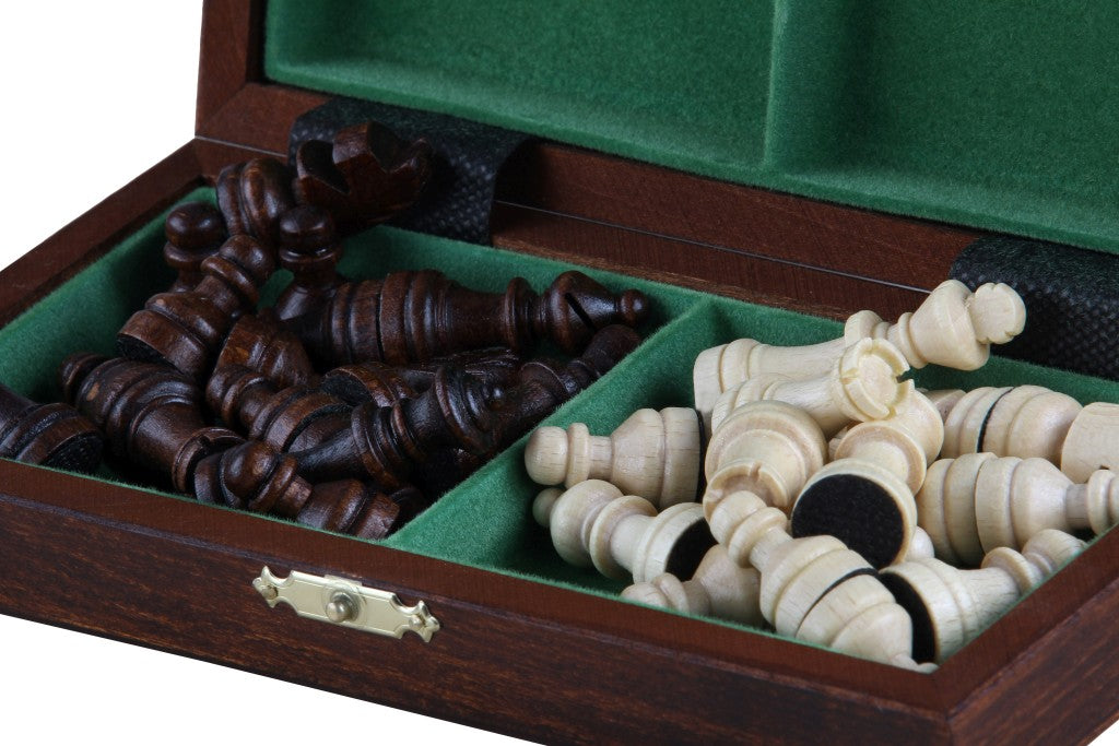 Wooden School Chess Mini - brown - Wooden School Chess Mini - brown