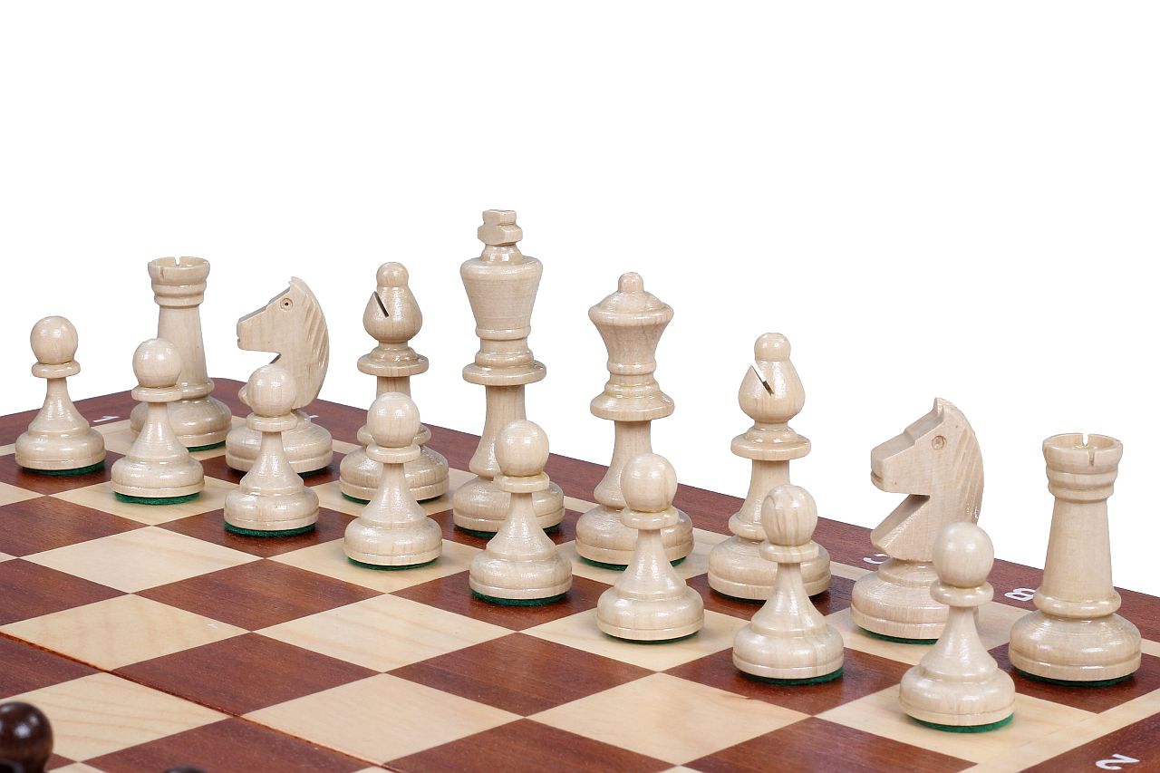 Juego de ajedrez de madera Enroque 35 x 35 cm - Juego de ajedrez de madera Enroque 35 x 35 cm