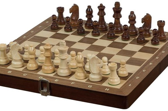 Scacchi da torneo Sunrise No. 3 Exclusive (30x30cm) WALNUT - Scacchi da torneo Sunrise No. 3 Exclusive (30x30cm) WALNUT
