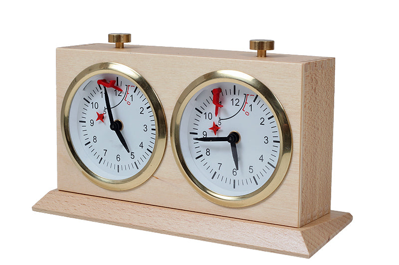 Reloj de madera BHB con base - grande y claro - Reloj de madera BHB con base - grande y claro