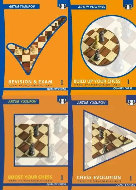 Set of 4 books Fundamentals by Artur Yusupov (softcover) - orange - Set of 4 books Fundamentals by Artur Yusupov (softcover) - orange