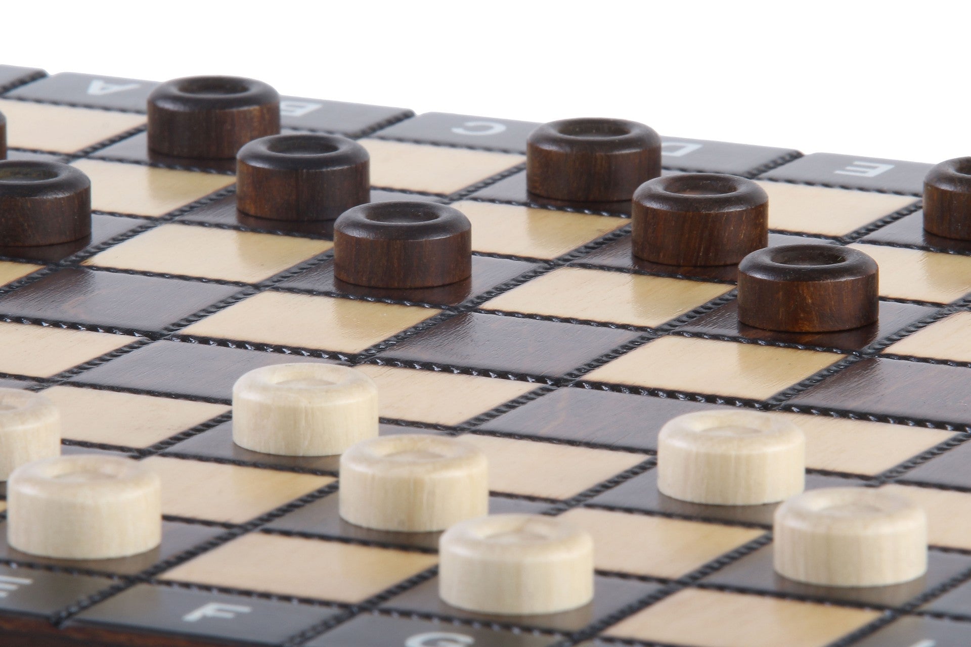 SCHOOL BOARD OF WOOD (28x28cm) - Schach + Dame + BACKGAMMON - SCHOOL BOARD OF WOOD (28x28cm) - Schach + Dame + BACKGAMMON