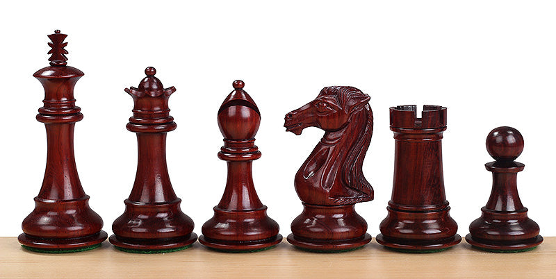 piezas de ajedrez Royal Knight Redwood de 10 cm - piezas de ajedrez Royal Knight Redwood de 10 cm