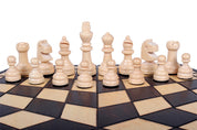 Jeu d'échecs en bois YALTA 3 Joueurs de taille moyenne (40 x 35 cm)