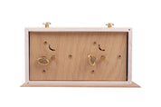 Wooden BHB chess clock with stand – SMALL