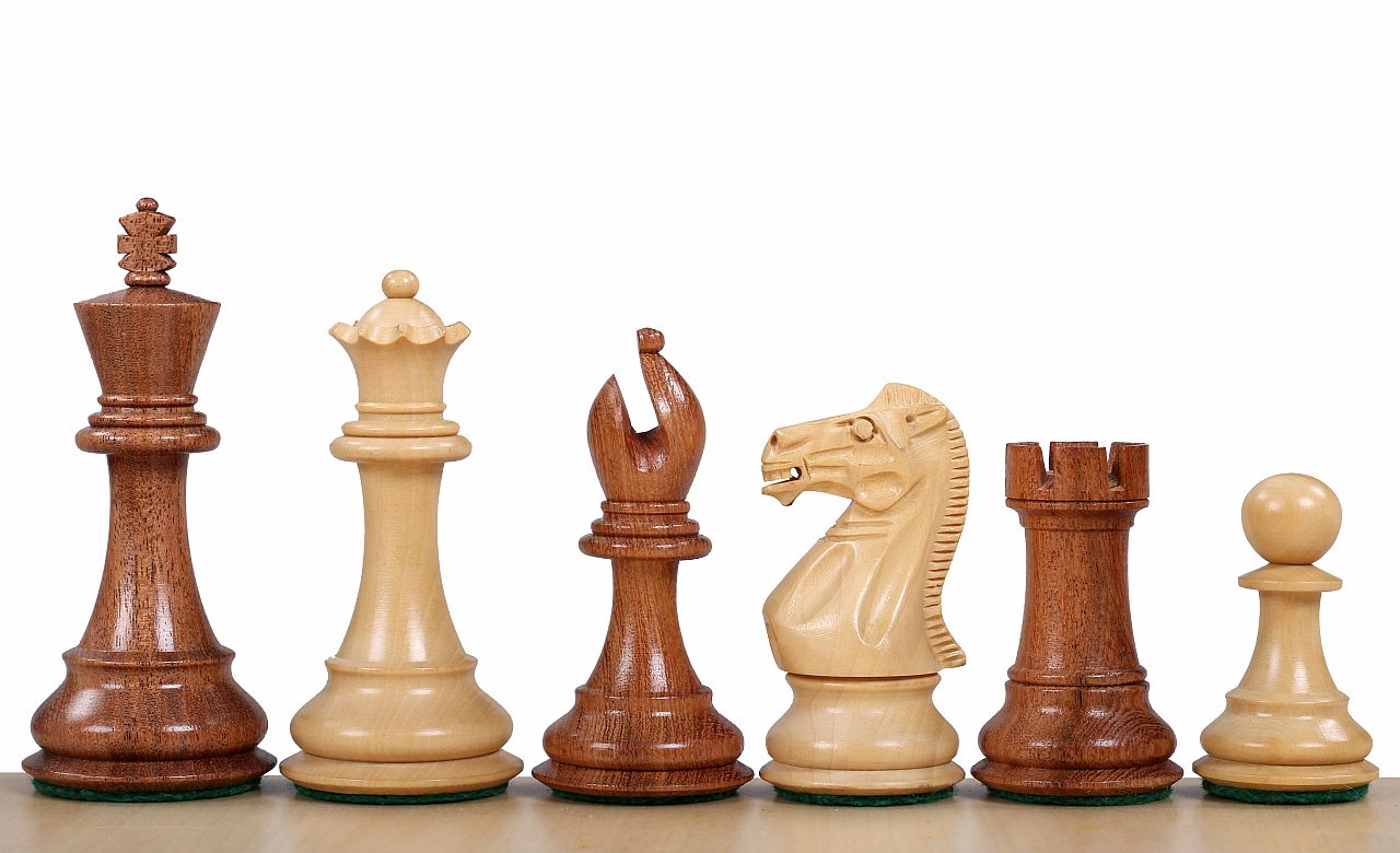 Scacchi Staunton STALLION in legno di Bosso/Acacia (Re 9,5 cm) - 1f6bbf121856695ca5f147b9a69c6418