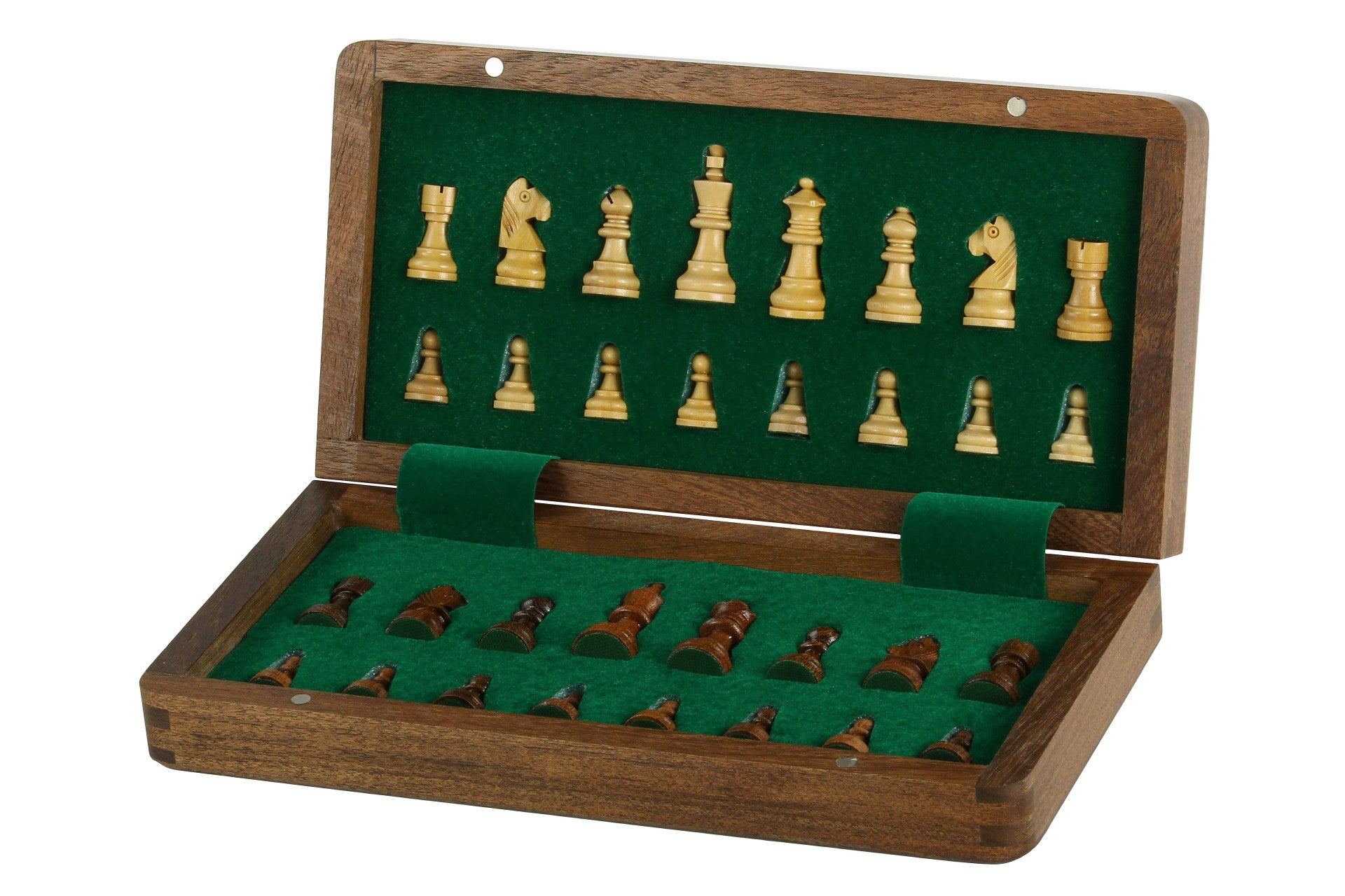 Wooden Magnetic Chess set with 25 cm inlaid chessboard - Wooden Magnetic Chess set with 25 cm inlaid chessboard