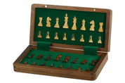 Wooden Magnetic Chess set with 25 cm inlaid chessboard