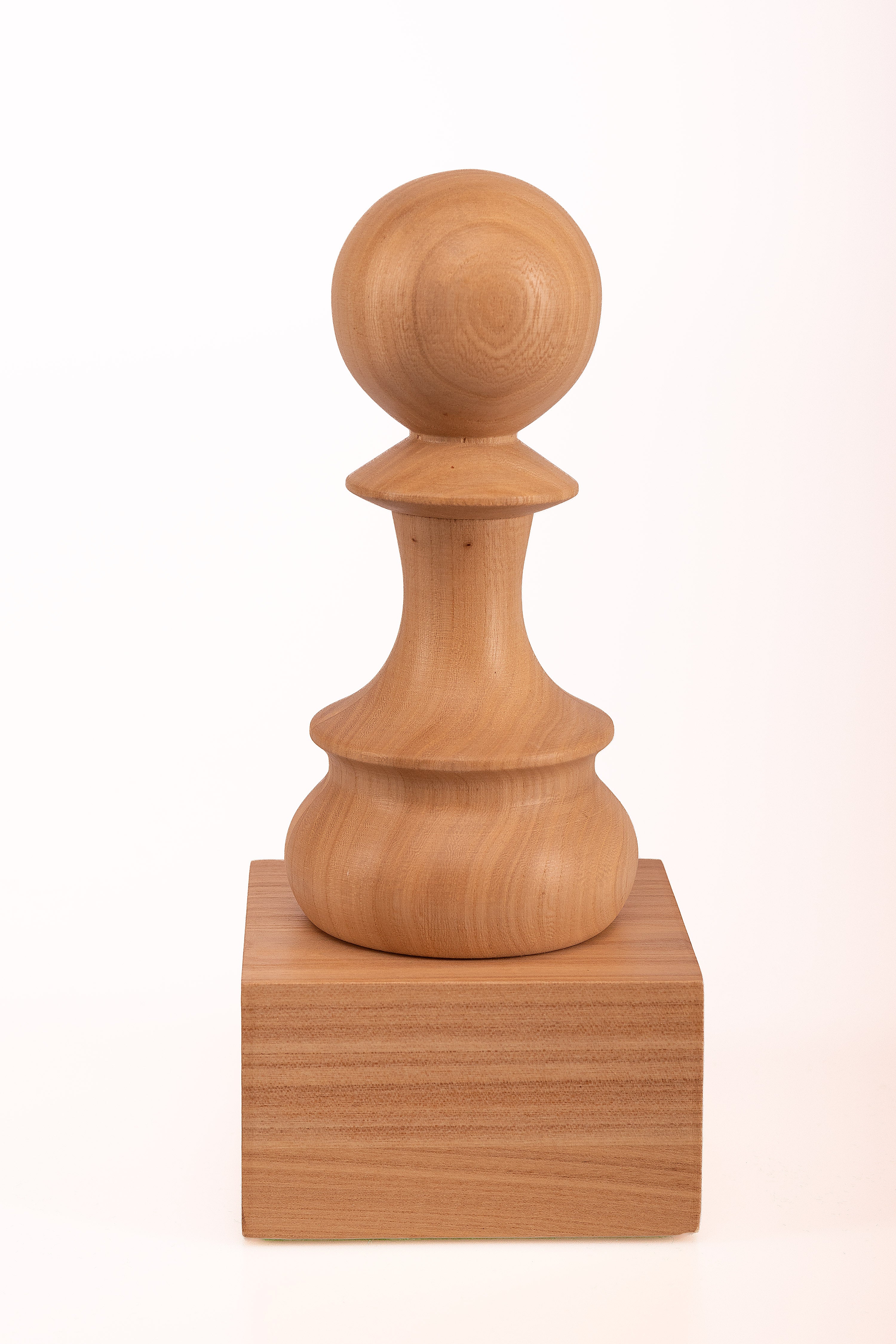 Wooden Chess Trophie - White Pawn - Wooden Chess Trophie - White Pawn