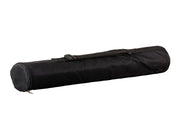 Juego de ajedrez en bolsa: piezas de plástico DCP03G (rey de 96 mm) + tablero enrollable con casillas de 57 mm en color negro + bolsa