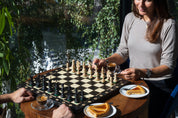 Juego de ajedrez de madera Cónsul Negro (48x48cm)