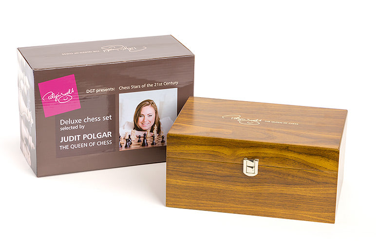 Figure di scacchi deluxe Judit Polgar n. 6 - 3,75" in scrigno di legno - 3ea943b1f054edb45dacdb5469b53d6f