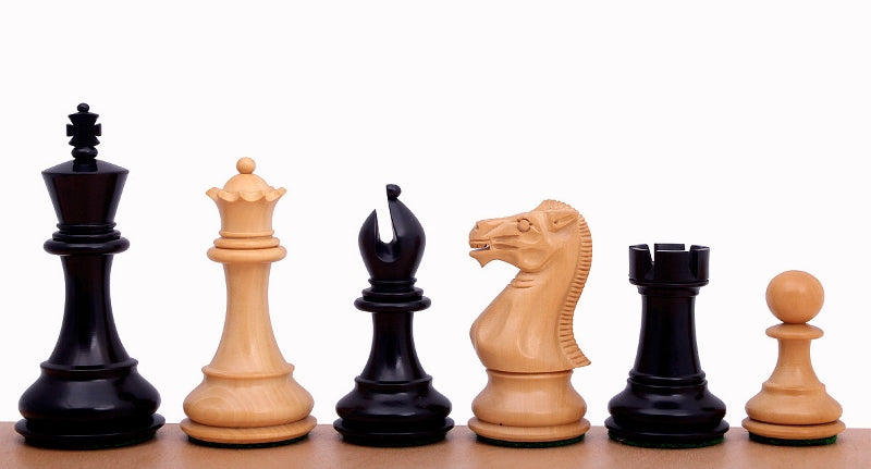 Stallion Knight Ebonised 3,75" chess pieces - 1617f0701780e78ae5544ccc5f164072