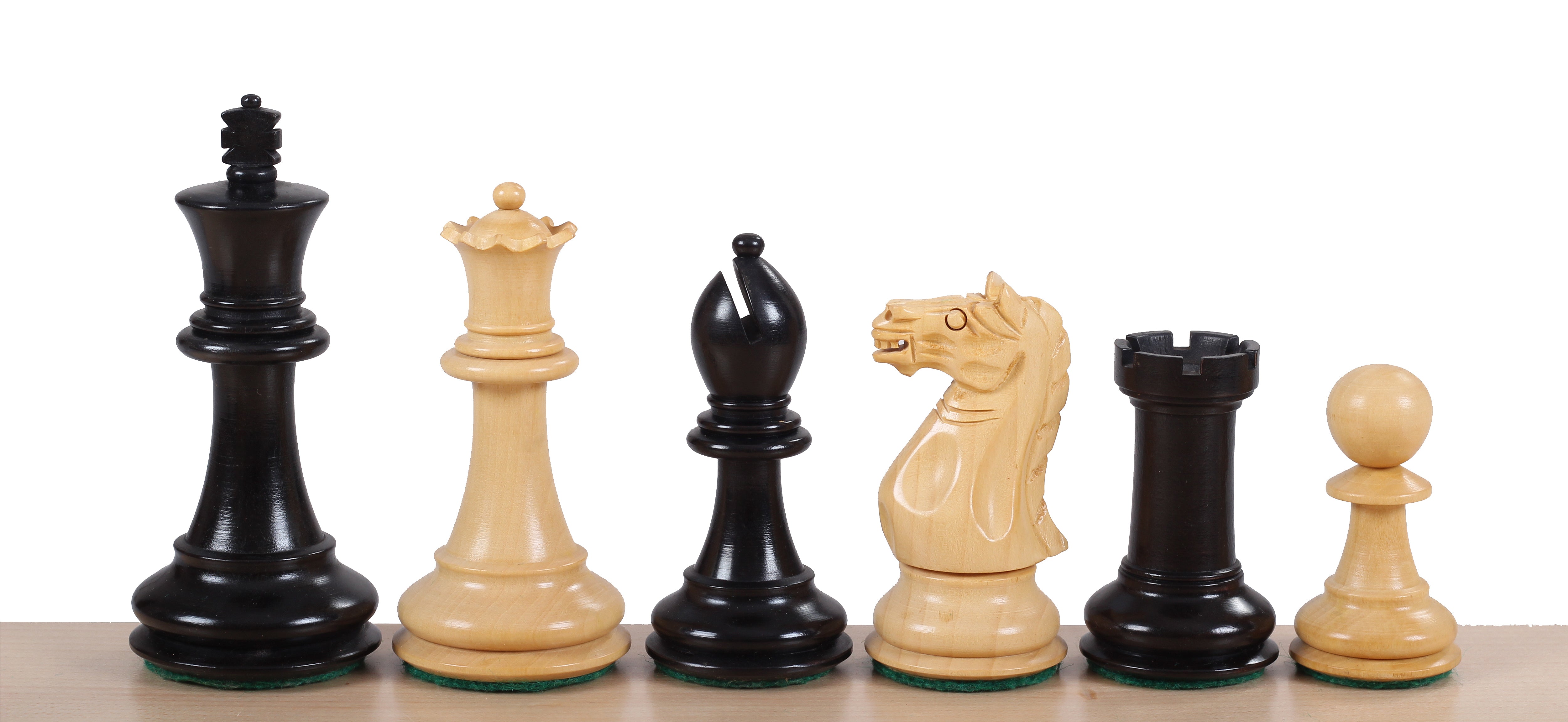 Oxford Ebonised 3,75'' chess pieces - Oxford Ebonised 3,75'' chess pieces