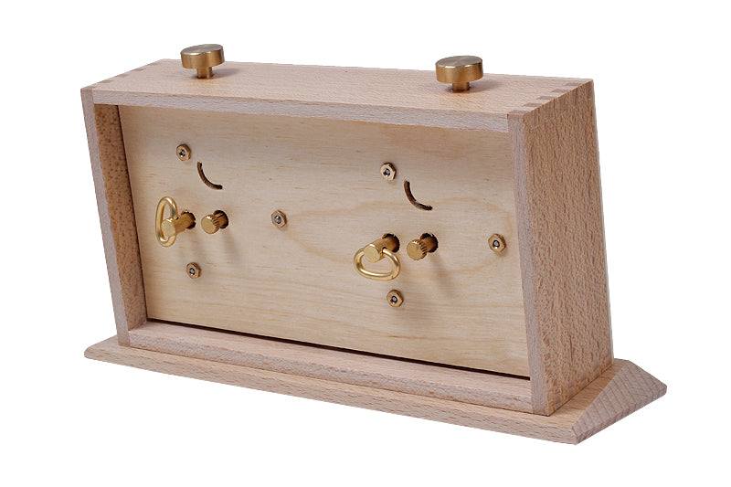 Reloj de madera BHB con base - grande y claro - Reloj de madera BHB con base - grande y claro