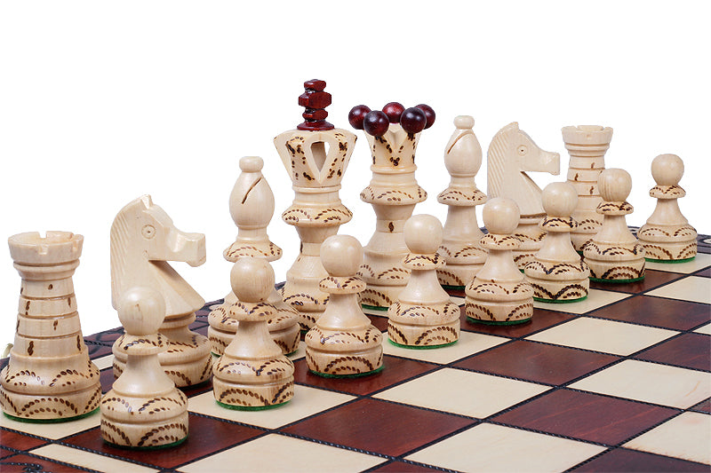 Juego de ajedrez de madera plegable Cónsul 55 x 55 cm - Juego de ajedrez de madera plegable Cónsul 55 x 55 cm