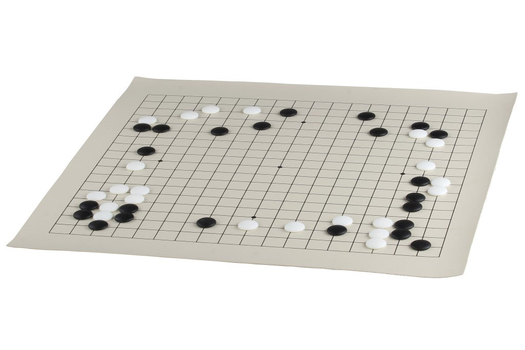 Juego GO - Tablero de vinilo rodante 19x19 + piedras GO - Juego GO - Tablero de vinilo rodante 19x19 + piedras GO