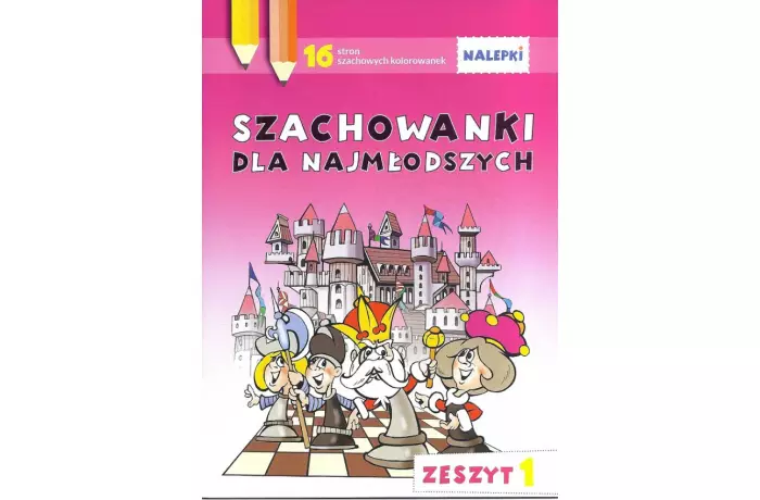 Szachowanki dla najmłodszych - kolorowanki z naklejkami